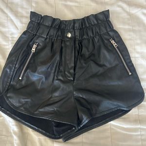 Top shop Faux Leather Shorts